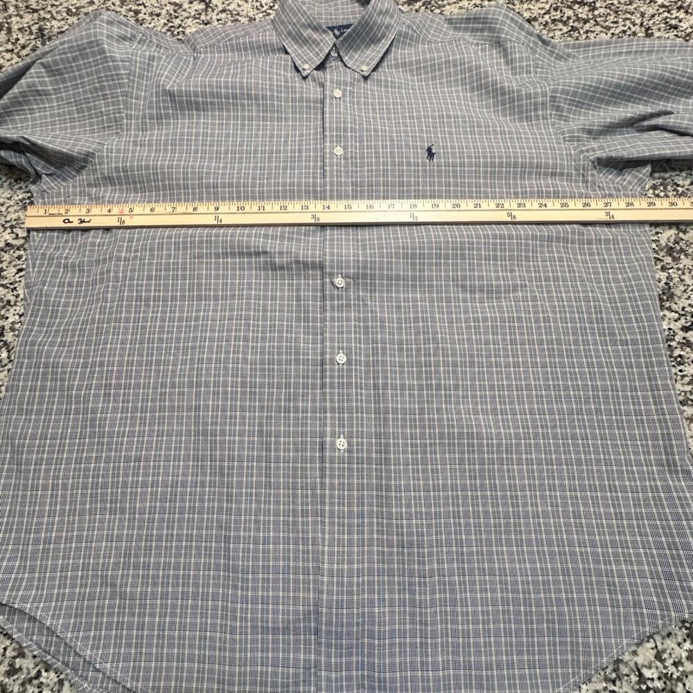 Ralph Lauren Blake Mens XL Plaid Button Down Shirt 100% Cotton Long Sleeve - Picture 4 of 10